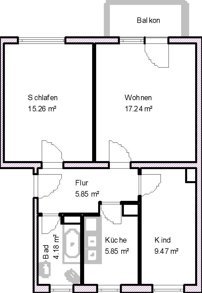 Wohnungsangebot Telemannstraße 2 b - Foto 1