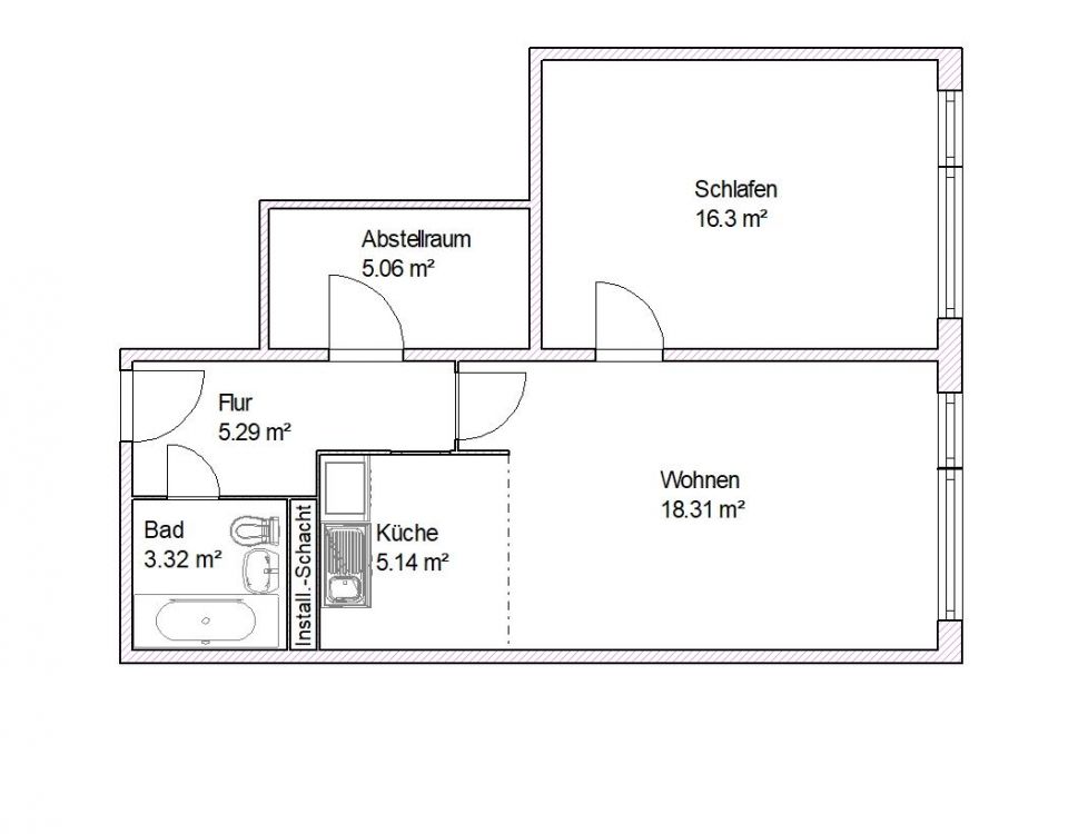 Wohnungsangebot Bertolt-Brecht-Straße 16 - Photo 1