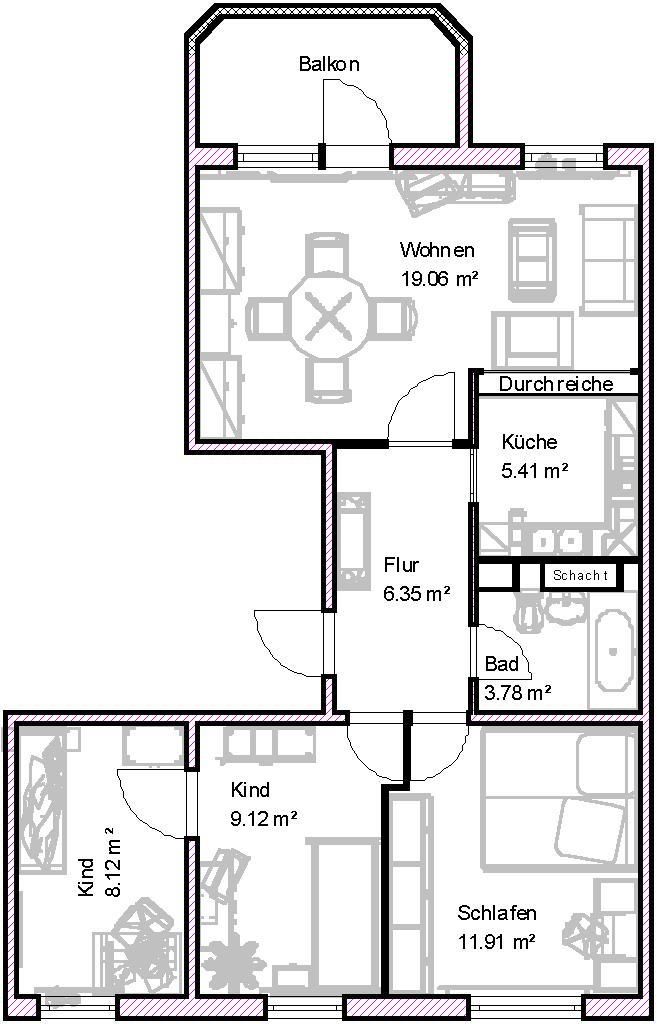 Wohnungsangebot Widderstraße 9 - Photo 1
