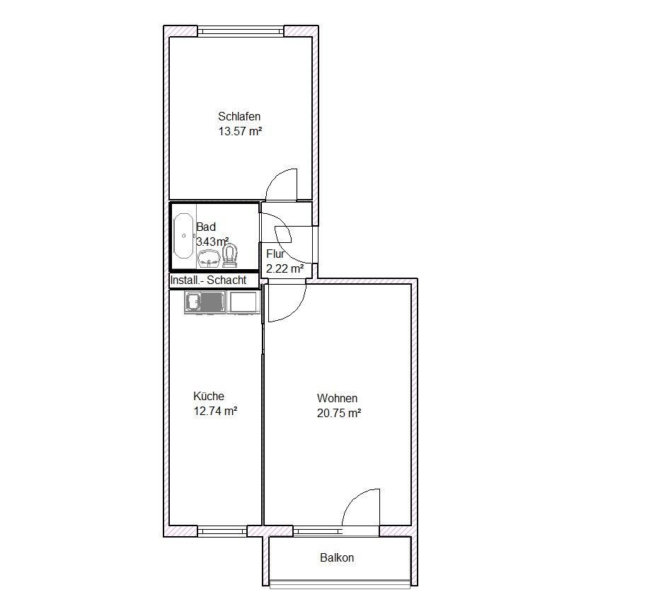 Wohnungsangebot Sankt-Josef-Straße 20f - Foto 1