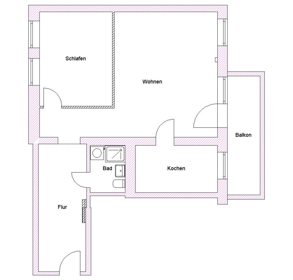 Ab Dezember 2026! Attraktive Zwei-Zimmerwohnung mit Balkon! Citynah! EBK kann vom Vormieter übernommen werden! - Photo 1