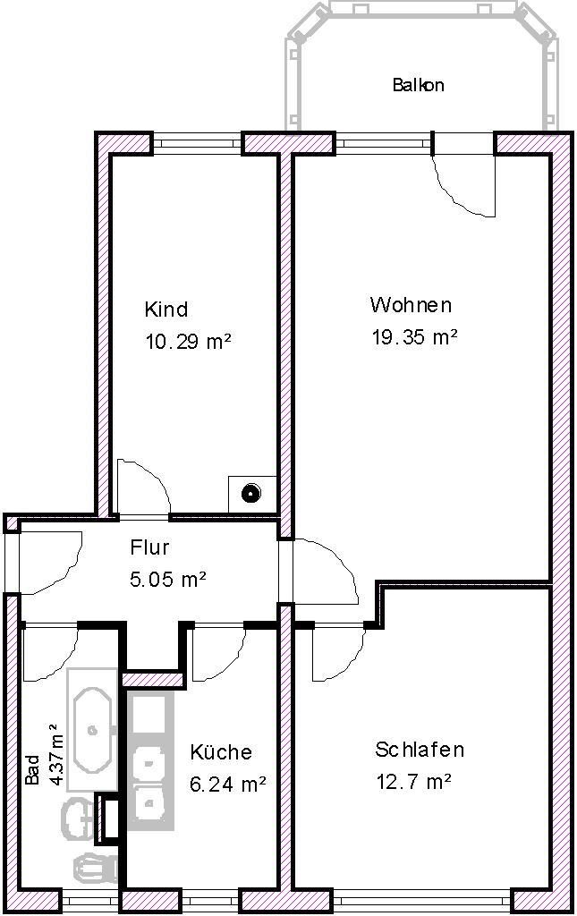 Wohnungsangebot Kirschweg 81 - Photo 1