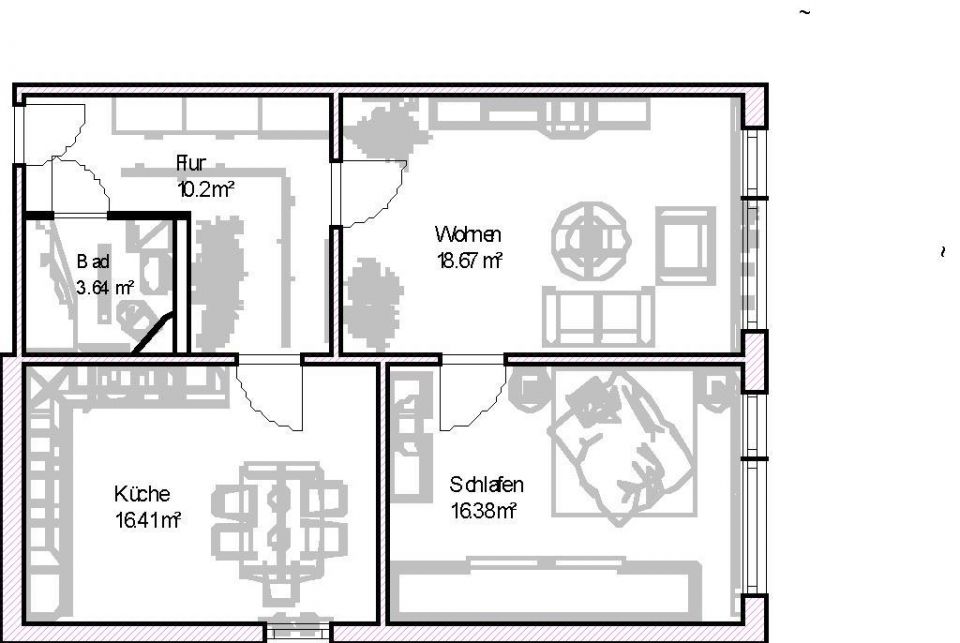Großzüge 2-Raum-Wohnung mit toller Wohnküche! - Photo 1