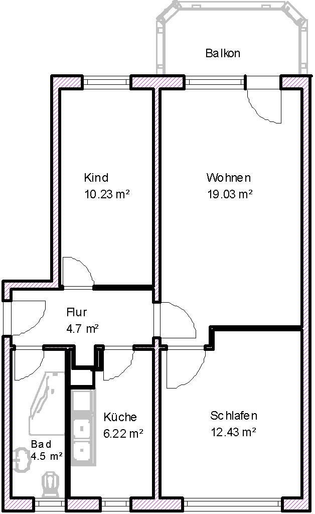 Gemütliche 3-Raum-Wohnung mitten in der Stadt ab Dezember frei! - Photo 1